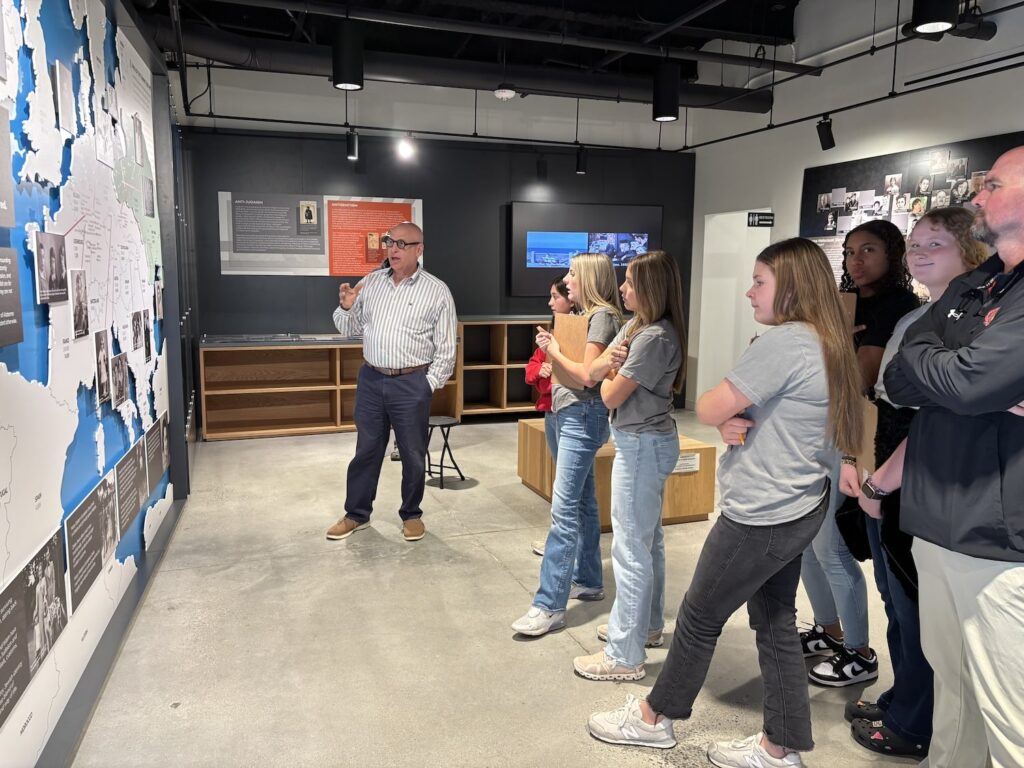 Group of students on field trip at Alabama Holocaust Education Center